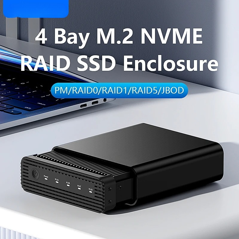 External Ssd - Aluminiowa obudowa M2 4-Bay USB4 na