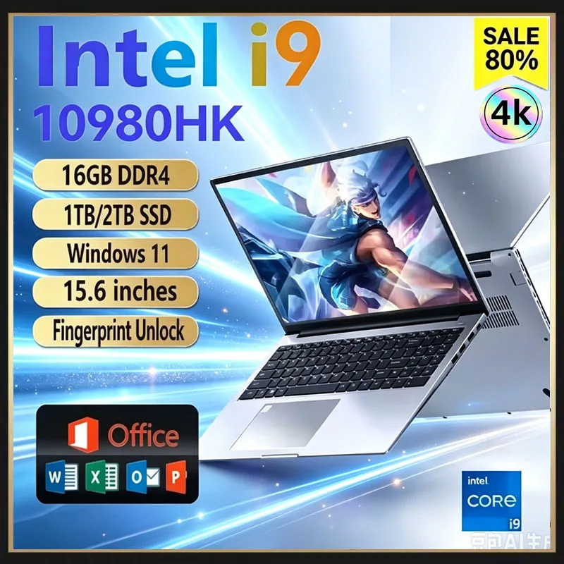 Ssd 2Tb - 15,6-calowy przenośny laptop z procesorem Intel